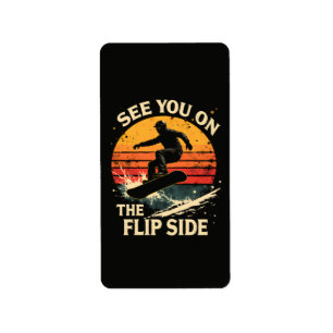 Funny Snowboarding - See You On The Flip Side Label