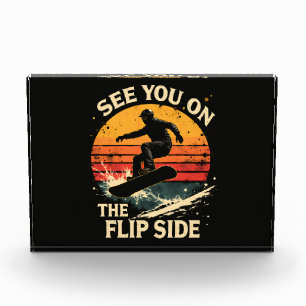 Funny Snowboarding - See You On The Flip Side Photo Block