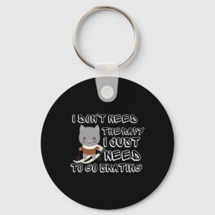 Funny Snowboarding Winter Sport With Your Cat Hiki Key Ring