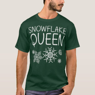 Funny Snowflake Art For Women Mum Ice Snow Winter T-Shirt