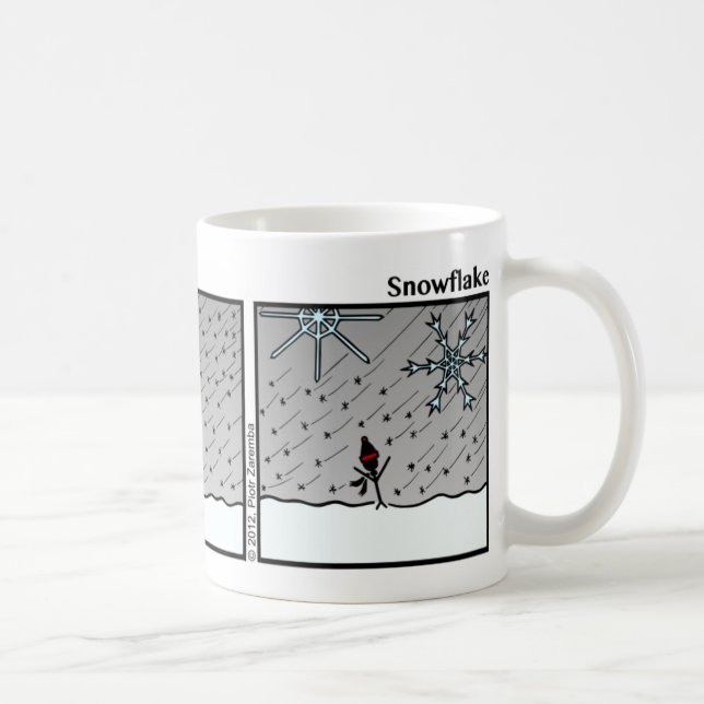 Funny Snowflake Stickman Mug - 086 (Right)
