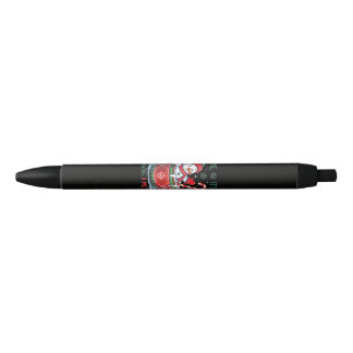 Funny Snowman Black Ink Pen