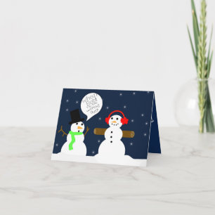 FUNNY SNOWMAN CHRISTMAS CARD NoteCARD