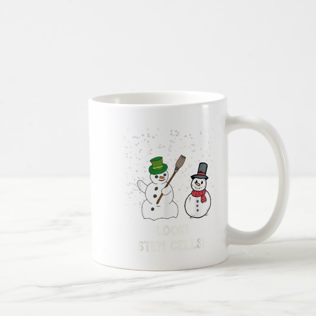 Funny Snowman Christmas Science Xmas Biology Snow  Coffee Mug (Right)