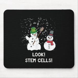 Funny Snowman Christmas Science Xmas Biology Snow Mouse Mat