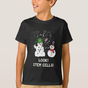 Funny Snowman Christmas Science Xmas Biology Snow  T-Shirt