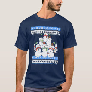 Funny Snowman Christmas Tree T-Shirt