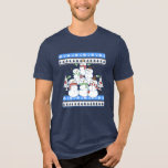 Funny Snowman Christmas Tree Tri-Blend Shirt<br><div class="desc">Snowman Christmas Tree</div>