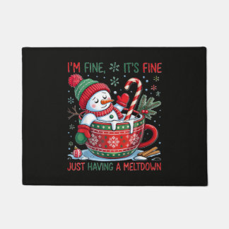 Funny Snowman Doormat
