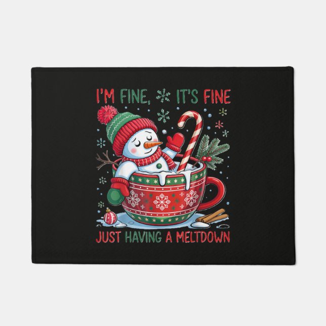 Funny Snowman Doormat (Front)
