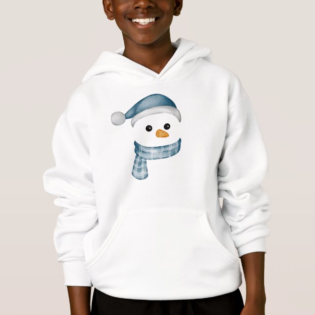 Funny Snowman Face happy Merry christmas Family (Front)