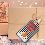 Funny Snowman Face Merry Christmas Rustic Country Gift Tags<br><div class="desc">This funny snowman is wishing everyone a Merry Christmas ...  So fun and the tag can be customised on the back as well.</div>
