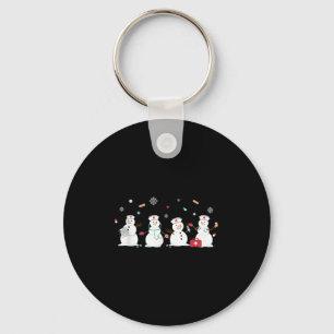 Funny Snowman Nurse Christmas Healthcare Holiday N Key Ring