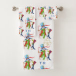 Funny Snowman Penguin Gold Glitter Merry Christmas Bath Towel Set<br><div class="desc">Unique watercolour cute & funny Snowman and Pinguin,  Rudolph reindeer and Snowman,  faux gold glitter ornamental hand lettered "Merry Christmas",  "The" calligraphy. Use Personalise tool to add your info,  change message. More ideas in my Unique Christmas Collection.</div>