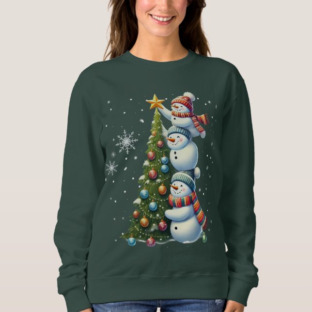 Funny Snowman Sweatshirt (Front)