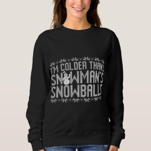 Funny Snowman Ugly Christmas Sweater Party