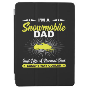 Funny Snowmobile Dad Snowmobile Rider Gift T-Shirt iPad Air Cover