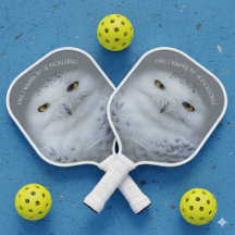 Funny Snowy Owl All I Wanna Do is Pickleball