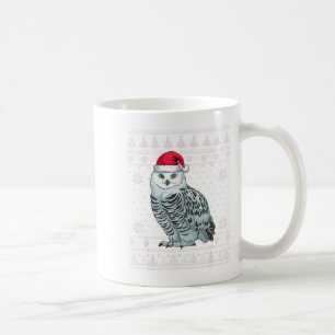Funny Snowy Owl Ugly Christmas Sweater Santa Xmas  Coffee Mug