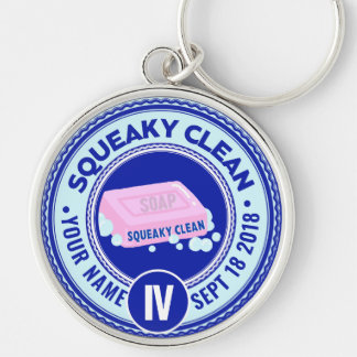Funny Sobriety Anniversary Gift for Man Key Ring