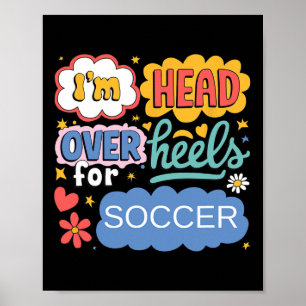 Funny Soccer Aesthetic Lover Retro Pop Art For Pla Poster