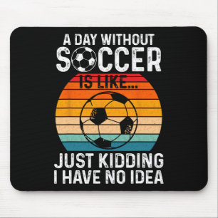 Funny Soccer Art Boys Men Women Sport Player Socce Mouse Mat