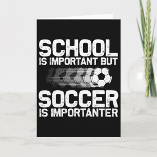 Funny Soccer Art For Boys Girls Men Women Gag Socc Card