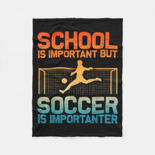 Funny Soccer Art For Boys Girls Men Women Gag Socc Fleece Blanket