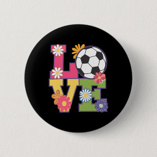 Funny Soccer Art For Women Girls Soccer Player Soc 6 Cm Round Badge