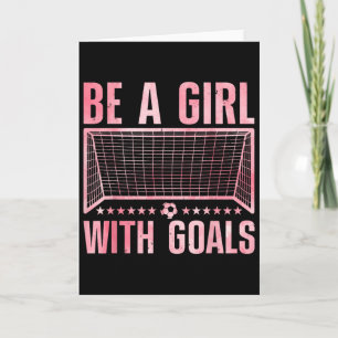 Funny Soccer Art For Women Girls Soccer Player Soc Card