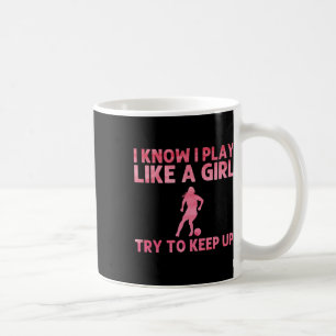 Funny Soccer Art For Women Girls Soccer Player Soc Coffee Mug