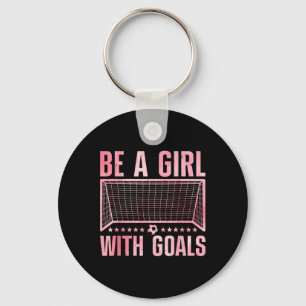 Funny Soccer Art For Women Girls Soccer Player Soc Key Ring