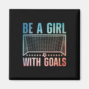 Funny Soccer Art For Women Girls Soccer Player Soc Magnet