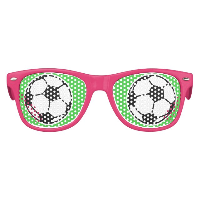 Funny soccer ball party shades for kids birthday (Front)