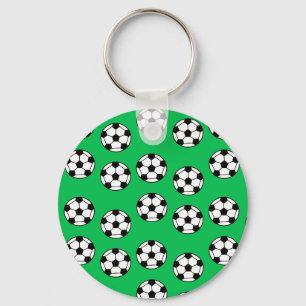 Funny Soccer Ball Pattern Key Ring