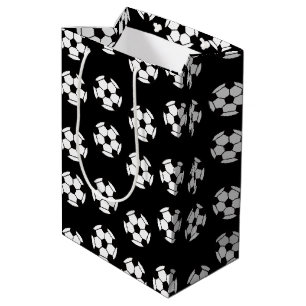Funny Soccer Ball Pattern Medium Gift Bag