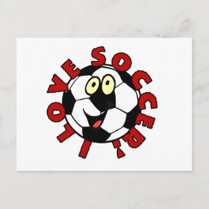 Funny Soccer Ball T shirts and Gifts Postcard