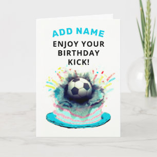 Funny Soccer Birthday Card