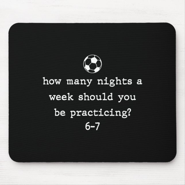 Funny Soccer Coach 67 Soccer Player 6 7 Gen Z Vira Mouse Mat (Front)