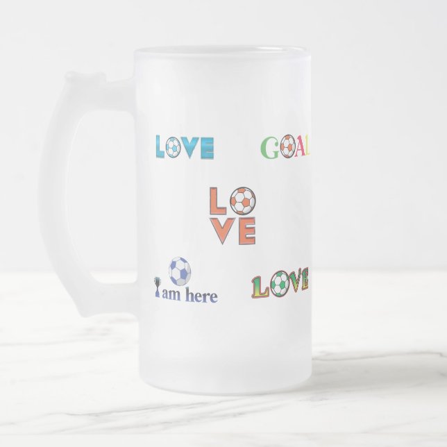 Funny Soccer Cup Sticker (Left)