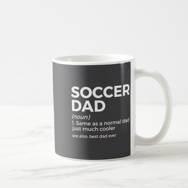 Funny Soccer Dad Definition For Mens Soccer Playe  Coffee Mug (Right)