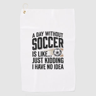 Funny Soccer Day Quote Vintage Shirt Design_1 Golf Towel