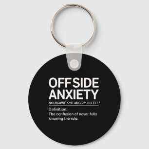 Funny Soccer Definition Soccer Player Coach Offsid Key Ring