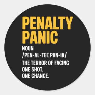 Funny Soccer Definition Soccer Player Coach Penalt Classic Round Sticker