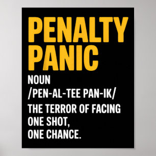 Funny Soccer Definition Soccer Player Coach Penalt Poster