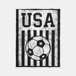 Funny Soccer Design For Men Women Soccer Lover Soc Fleece Blanket