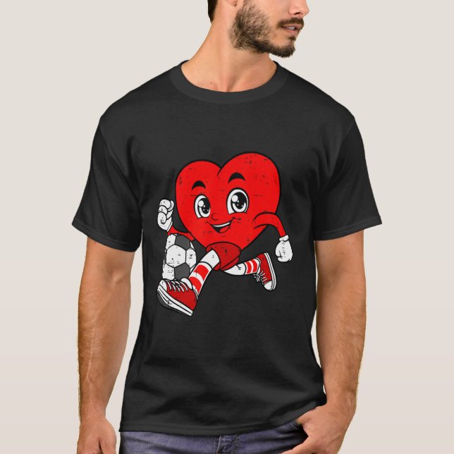 Funny Soccer Drip Ice Cream Cone Graph  T-Shirt (Front)