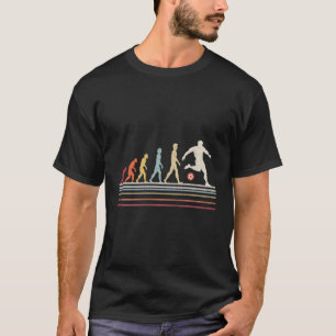 Funny Soccer Evolution Of Man Sport Retro Vintage T-Shirt