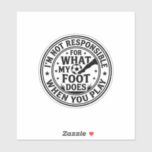 Funny Soccer Foot Warning Vintage Shirt Design_1