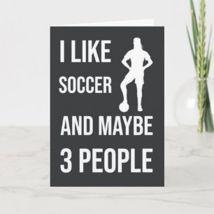 Funny Soccer Girls Cards Player Sports Humour Team